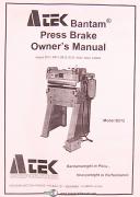 Atek-Atek PM Series, Press Brake, Owner\'s Manual Year (2003)-BSG212-BSG224-BSG412-BSG424-BSG512-BSG624-BSG824-PM Series-PM242-PM442-PM642-PM842-01